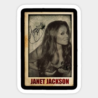 Pop Royalty " Quuen of Pop " // Janet Jackson Retro Sticker